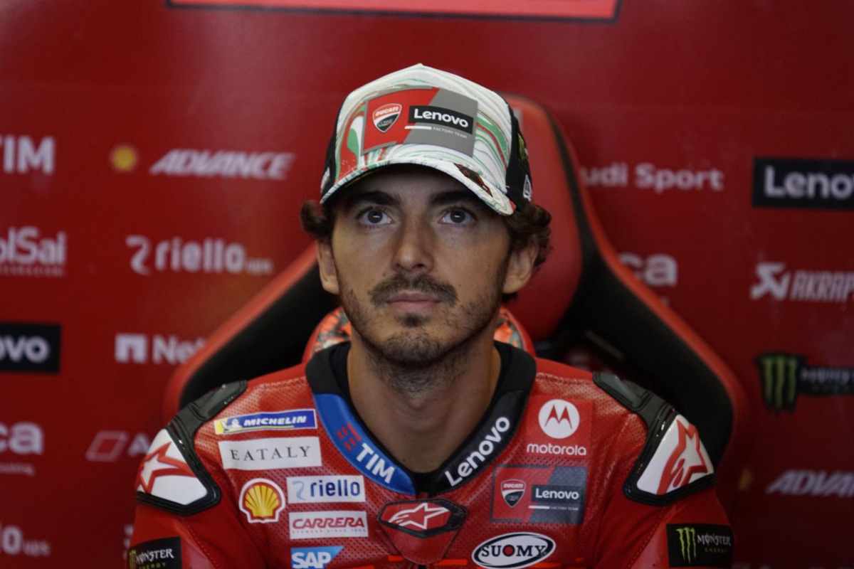 Pecco Bagnaia concentrato