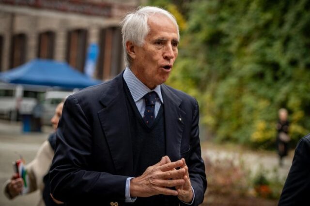 Malagò durante un evento del Coni