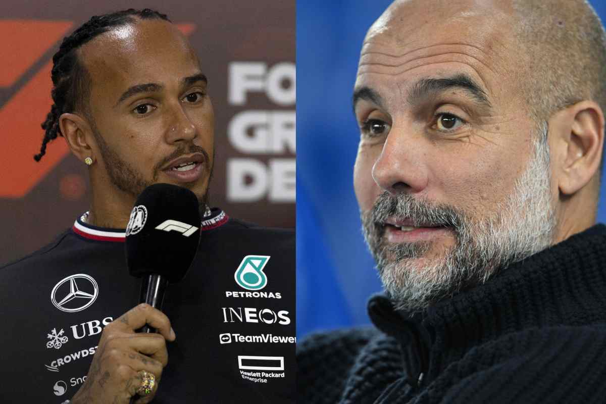 Lewis Hamilton e Pep Guardiola 