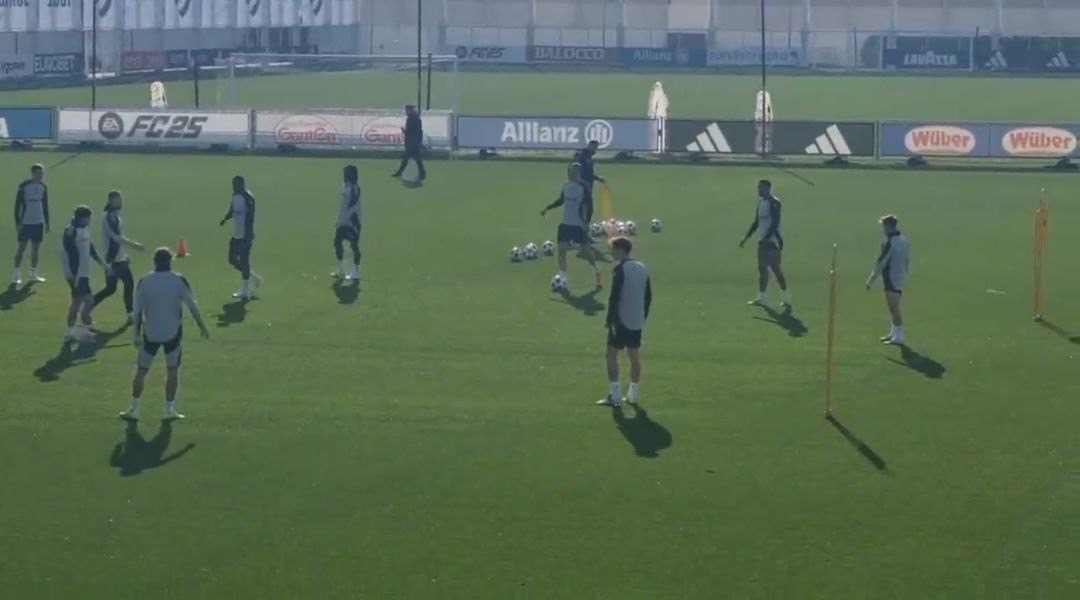 Allenamento Juventus prima dell’Aston Villa