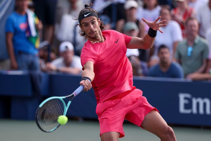 Lorenzo Musetti in campo