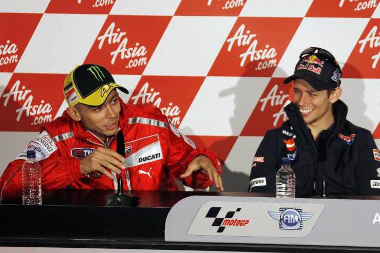 Valentino Rossi e Casey Stoner