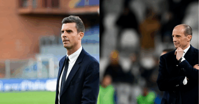 Allegri e Motta, ex e nuovo allenatore della Juventus