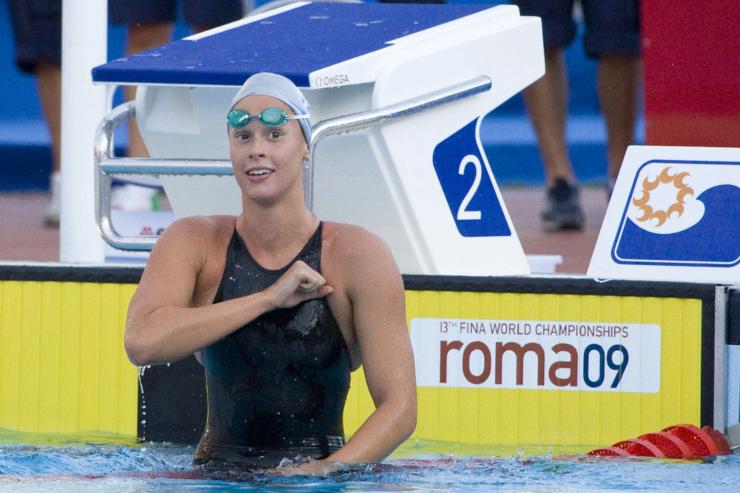 Federica Pellegrini in vasca