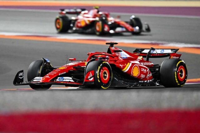 Le due Ferrari in pista