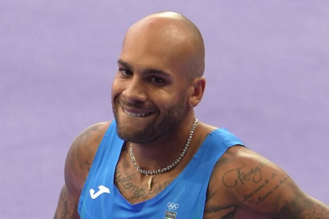 Marcell Jacobs in pista