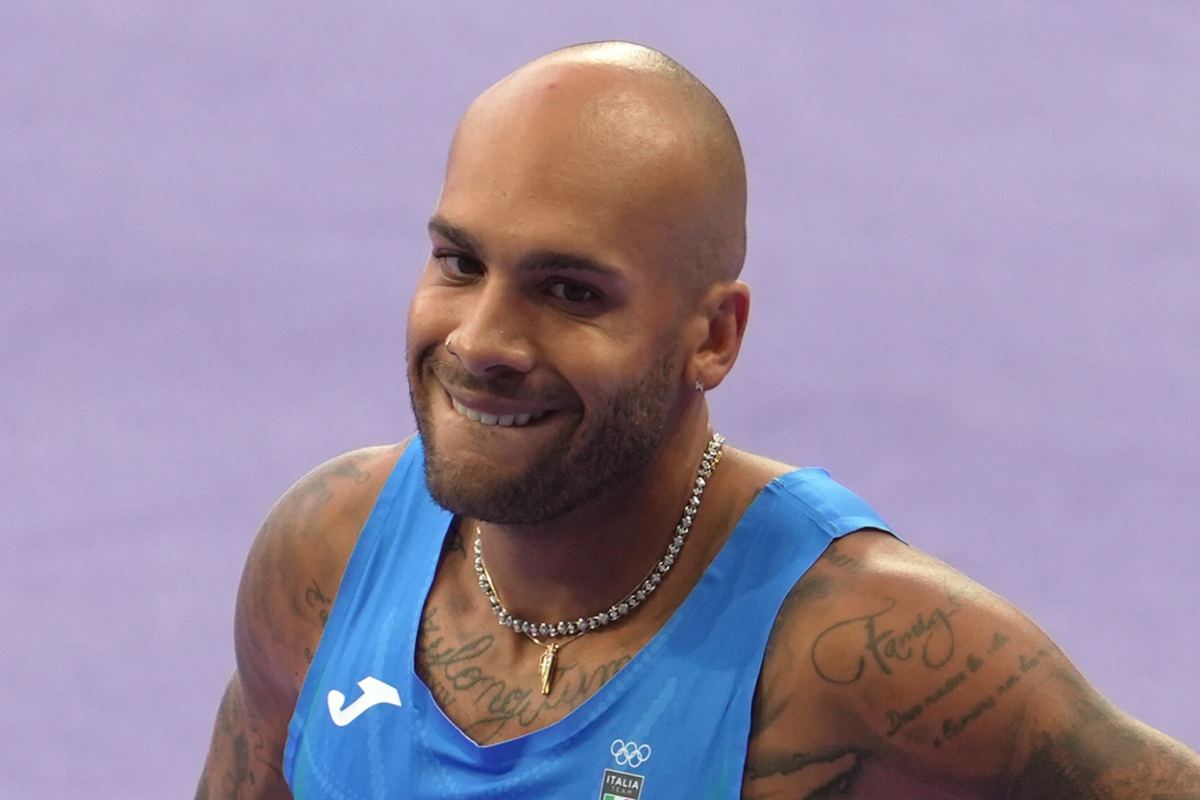 Marcell Jacobs in pista