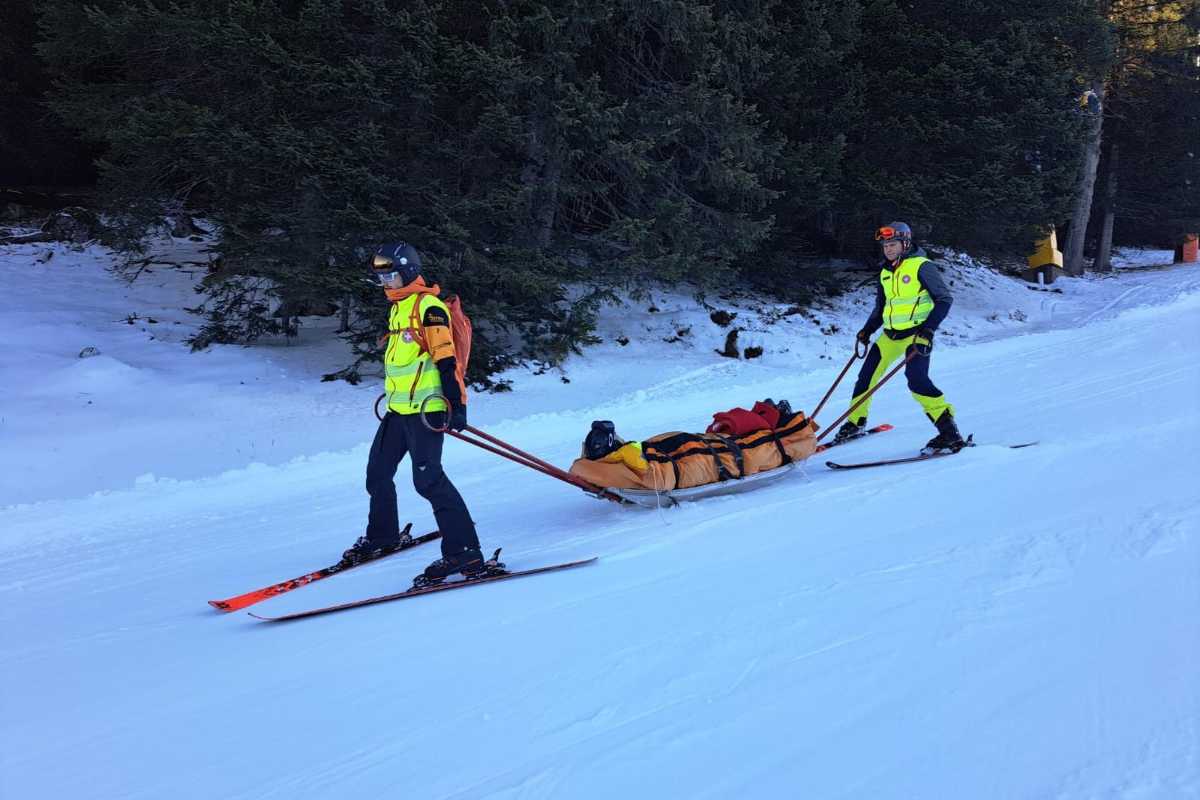 Infortunio sugli sci