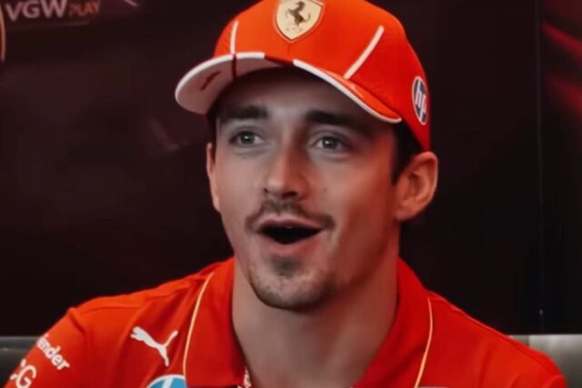 Leclerc punzecchia Verstappen