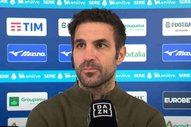 Cesc Fabregas, allenatore del Como. La sua squadra è l'unica italiana in questa speciale classifica