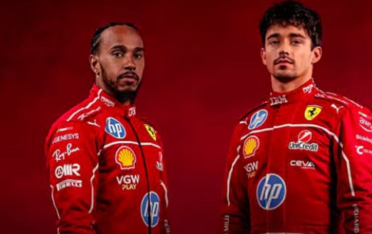 Lewis Hamilton e Charles Leclerc
