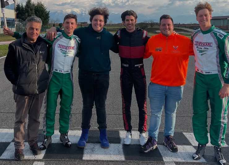 Sinner con Giovinazzi a Busca