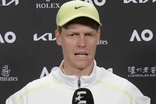 Sinner intervistato agli Australian Open