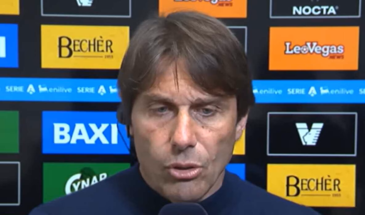 Conte intervistato dopo Venezia-Napoli