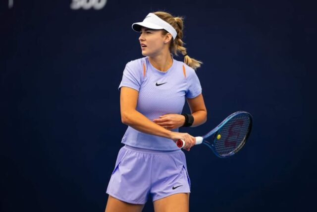 Anna Kalinskaya durante un match
