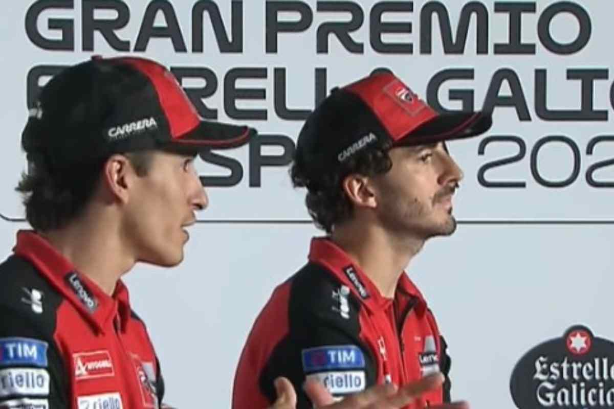 Pecco Bagnaia e Marc Marquez nella conferenza stampa prima del GP di Jerez