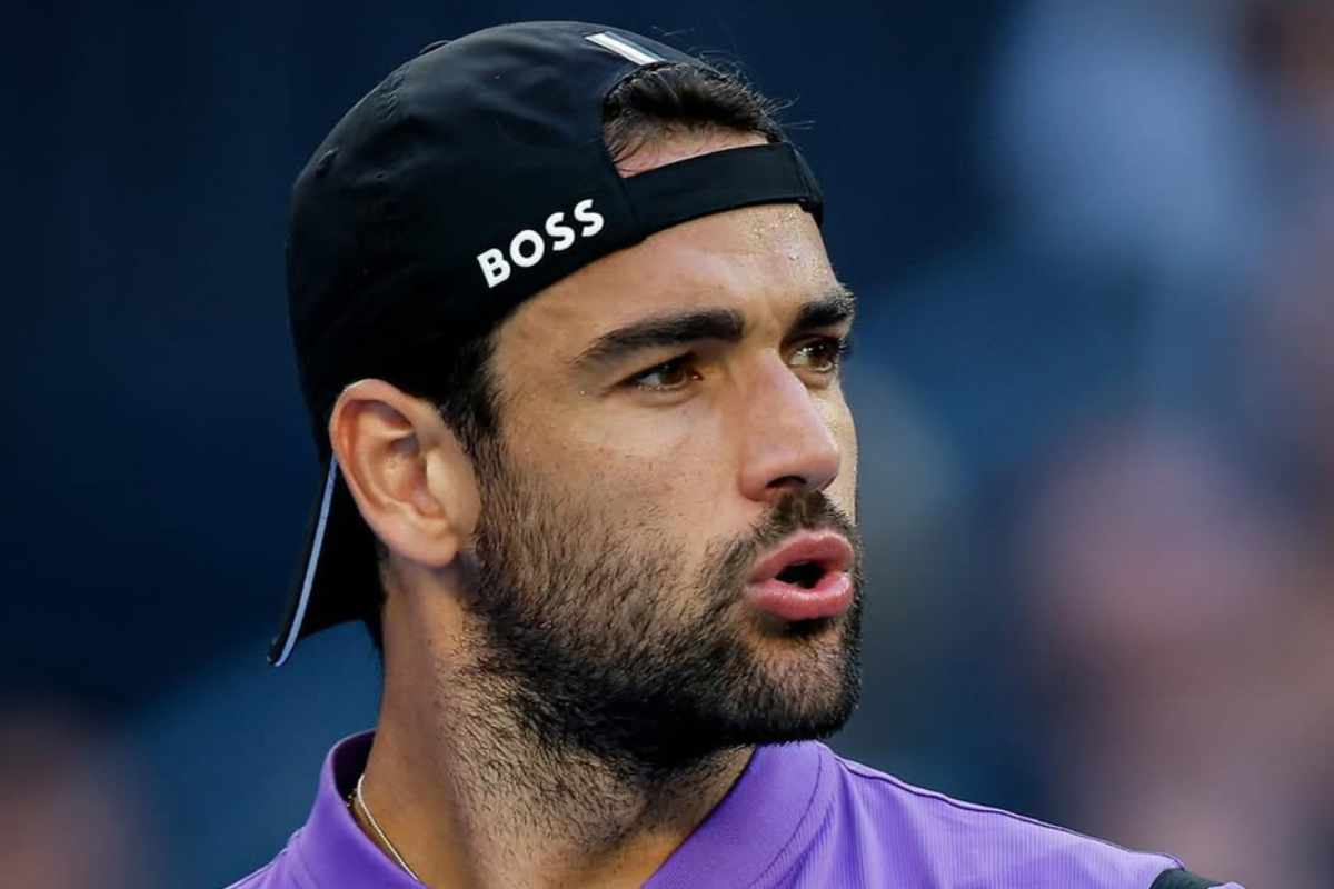 Matteo Berrettini durante un match