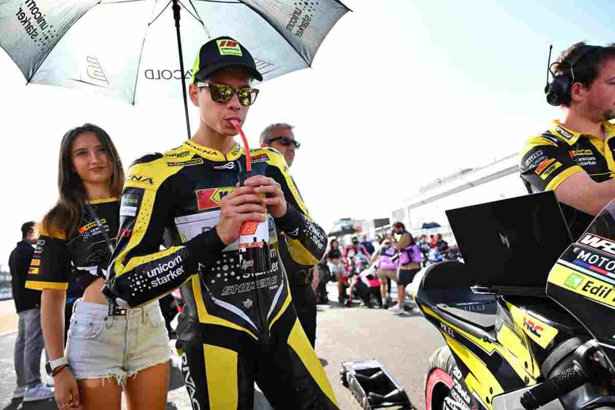 Matteo Bertelle prima di una gara