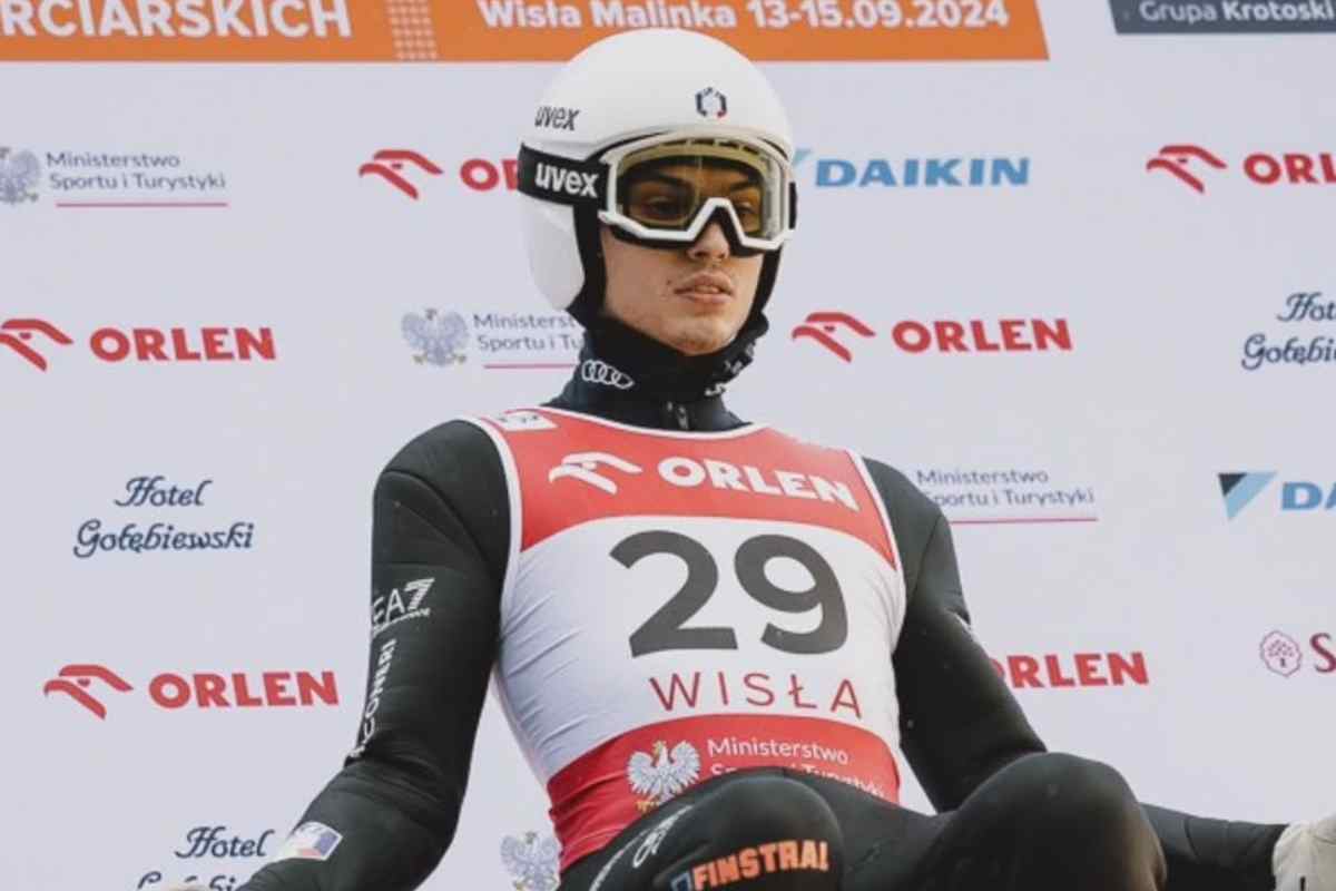 Andrea Campregher prima di una gara 