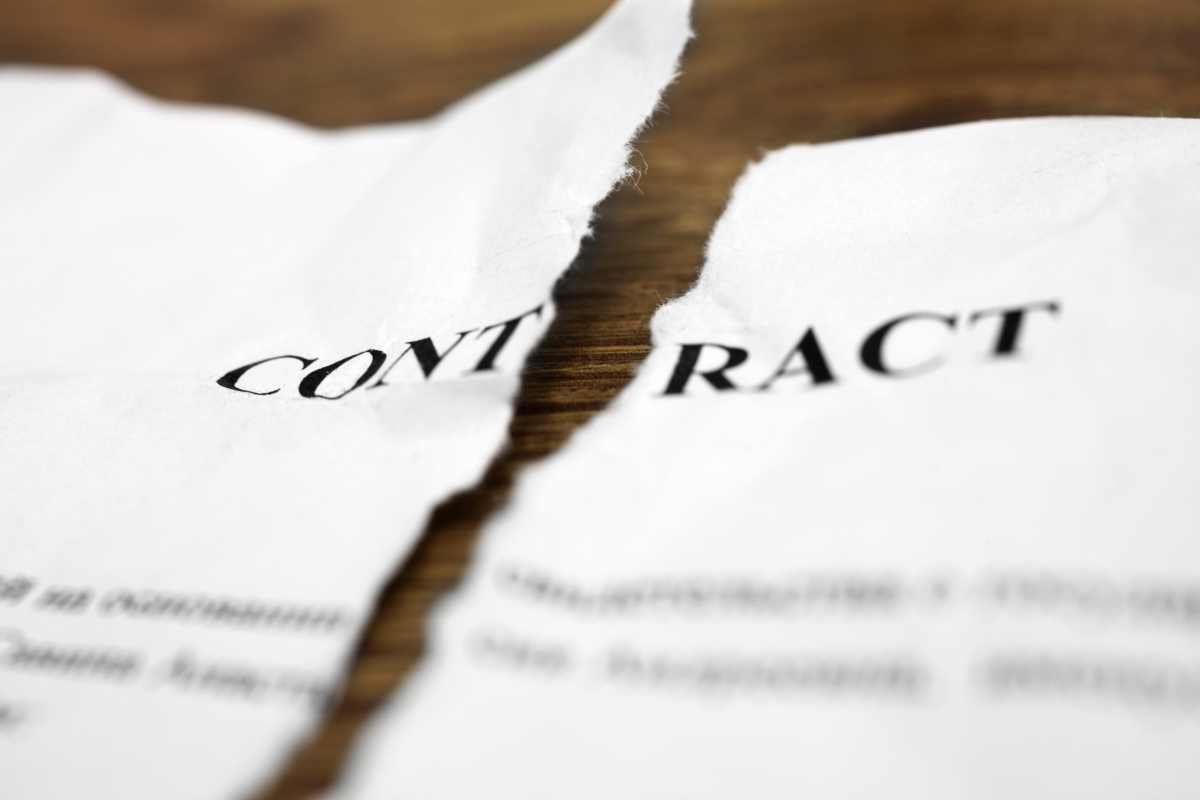 Contratto strappato