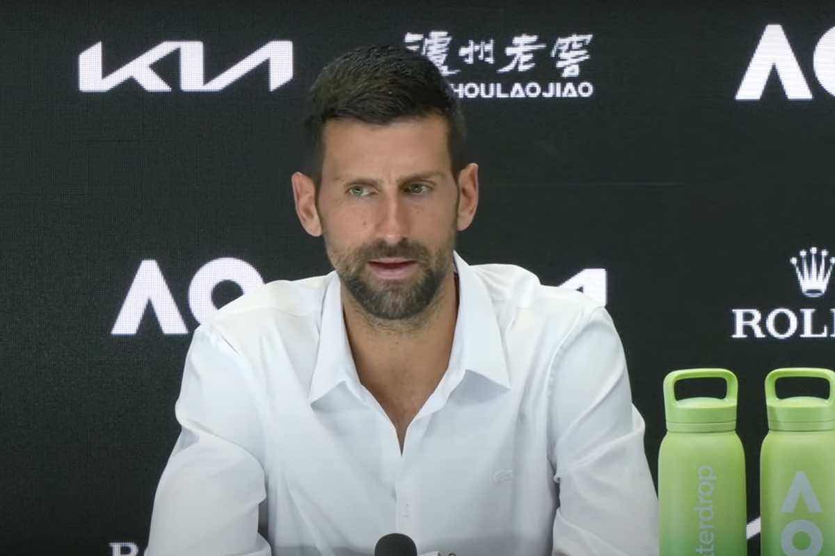 Djokovic in conferenza