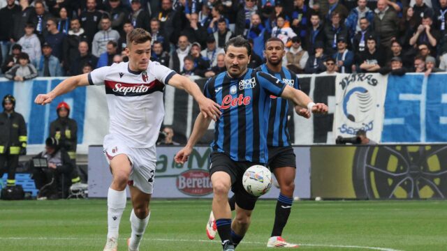 Sead Kolasinac, in azione durante Atalanta-Bologna