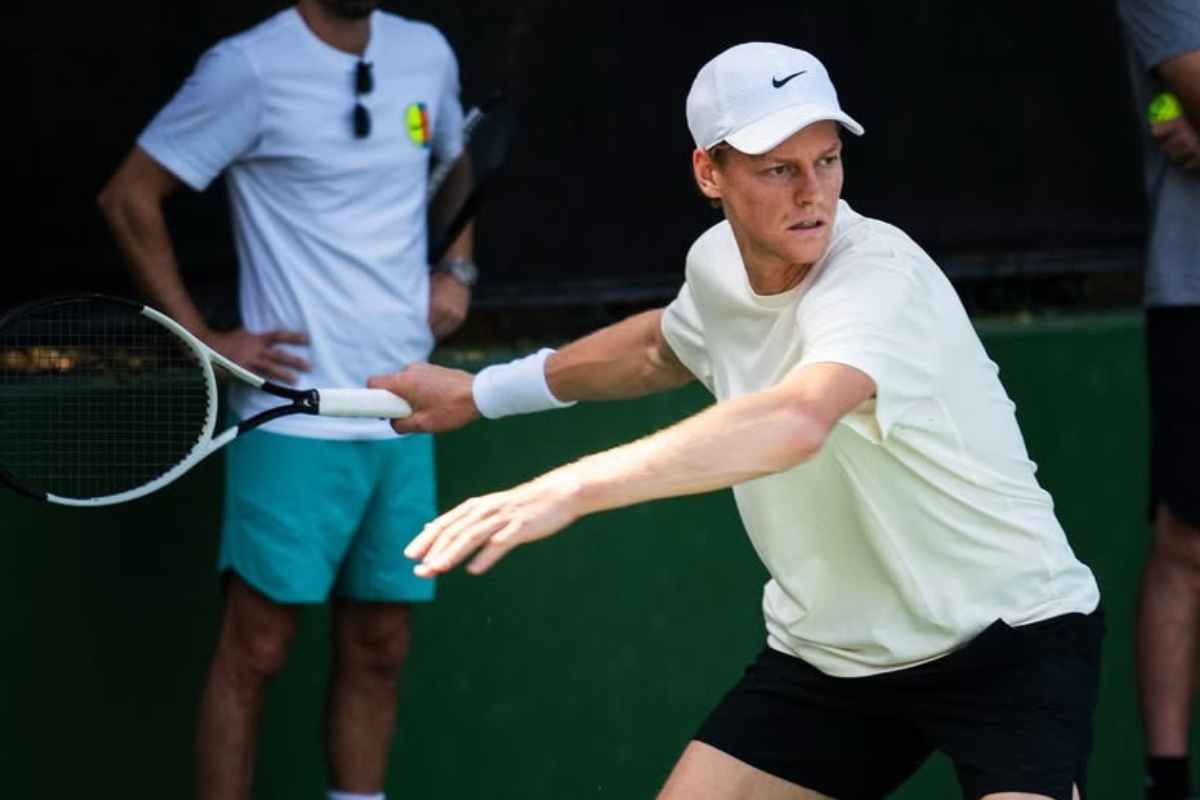 Jannik Sinner in campo
