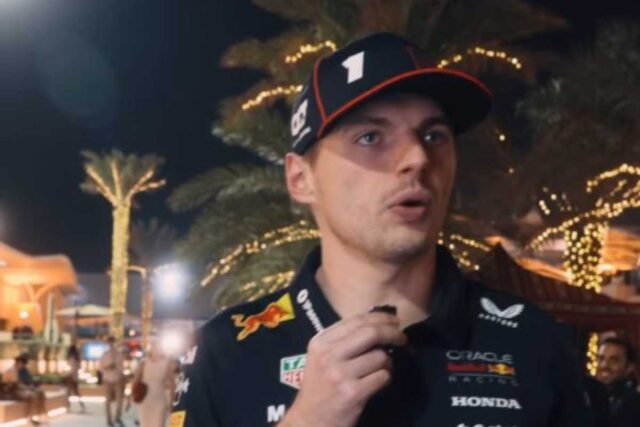 Verstappen analizza la gara al microfono