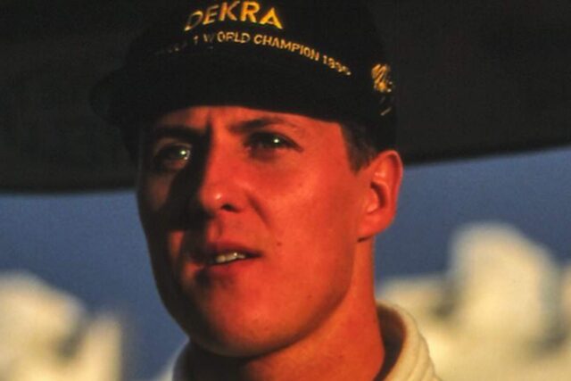 Michael Schumacher con lo sguardo preoccupato