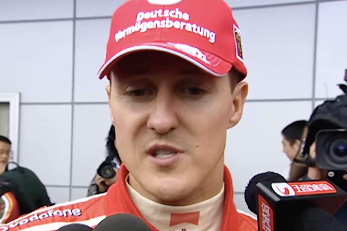 Michael Schumacher dopo un GP