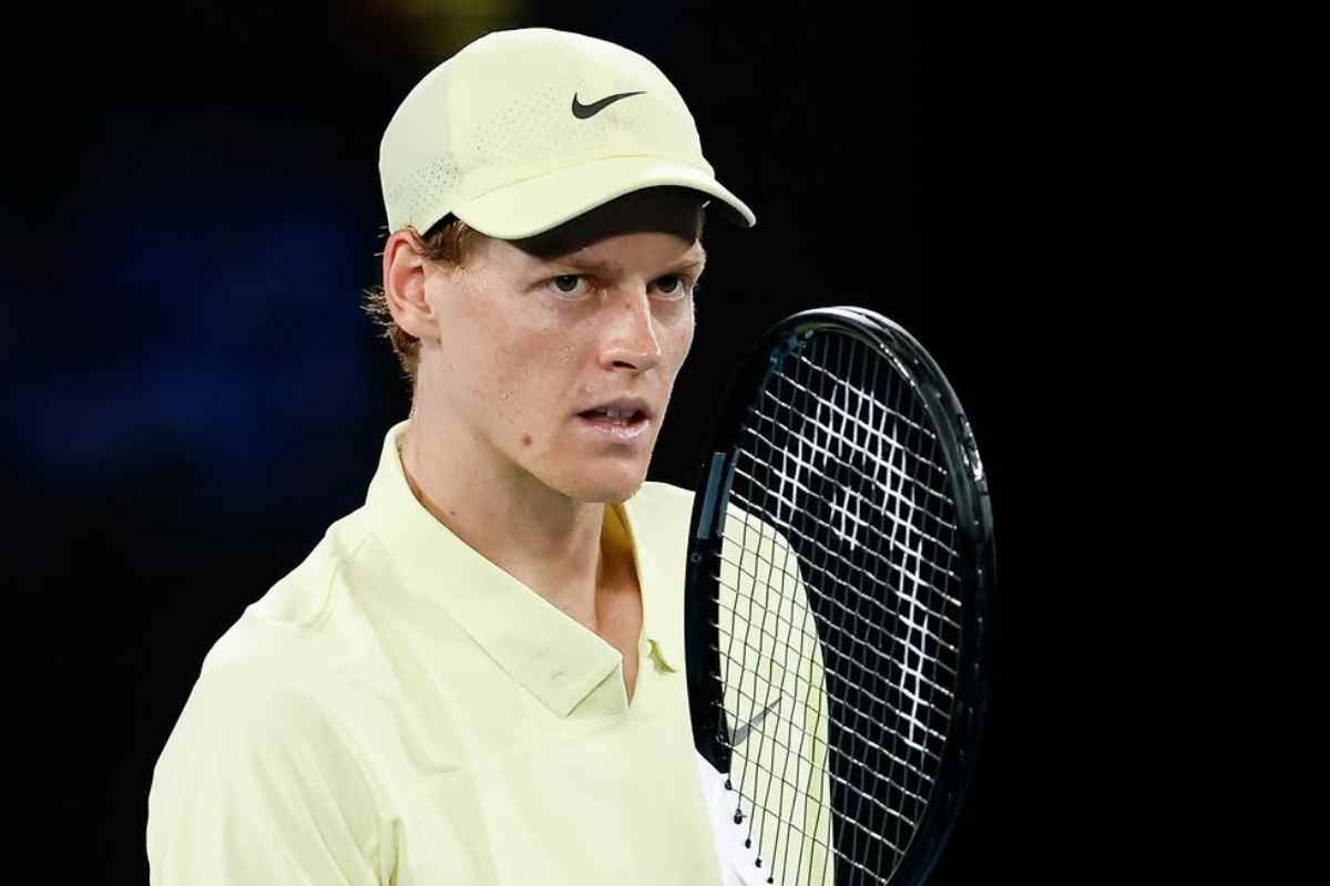 Jannik Sinner in campo