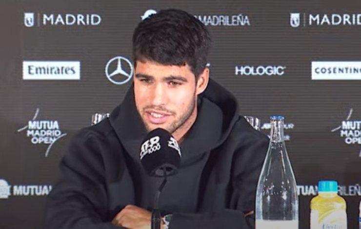 Alcaraz in conferenza