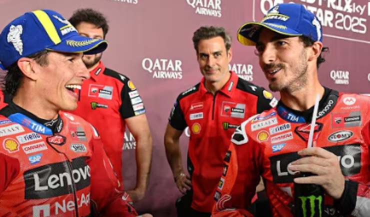 Pecco Bagnaia e Marc Marquez