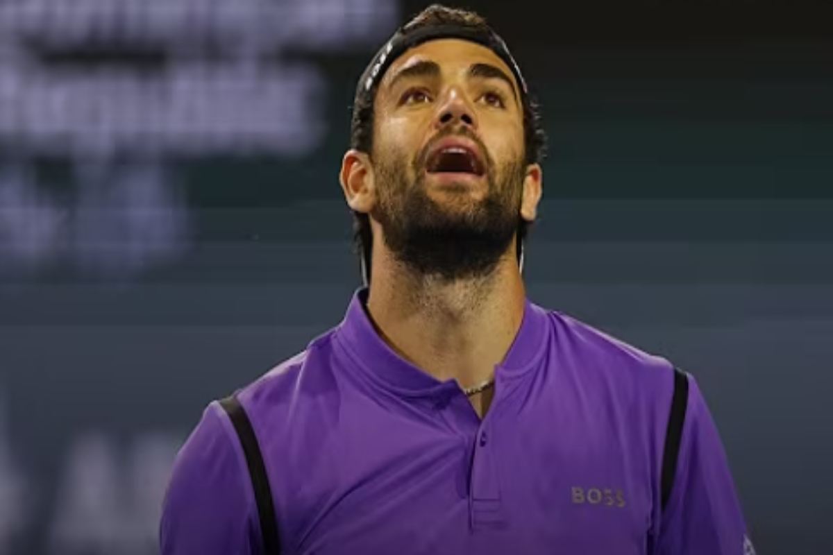 Berrettini durante una partita