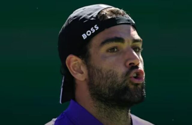 Berrettini durante un incontro