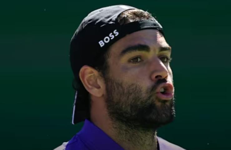 Berrettini durante un incontro