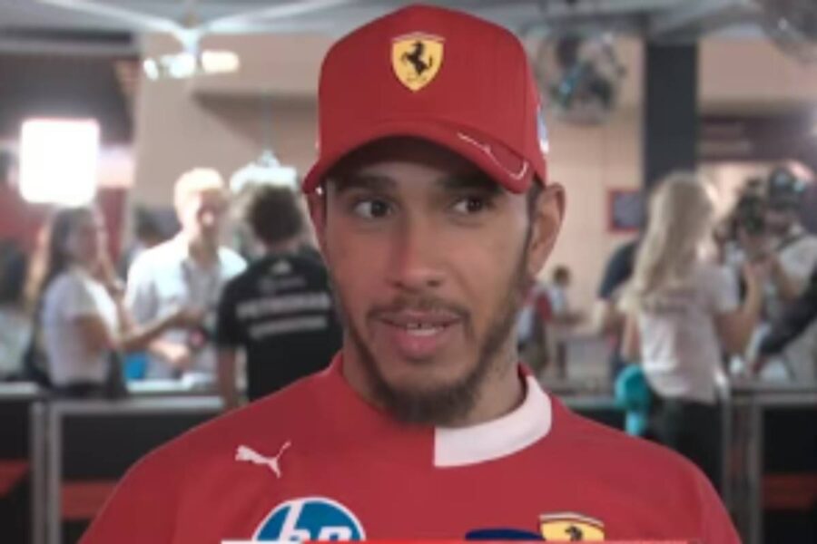 Hamilton dopo un Gran premio