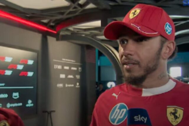 Hamilton intervistato dopo le qualifiche del GP d'Arabia