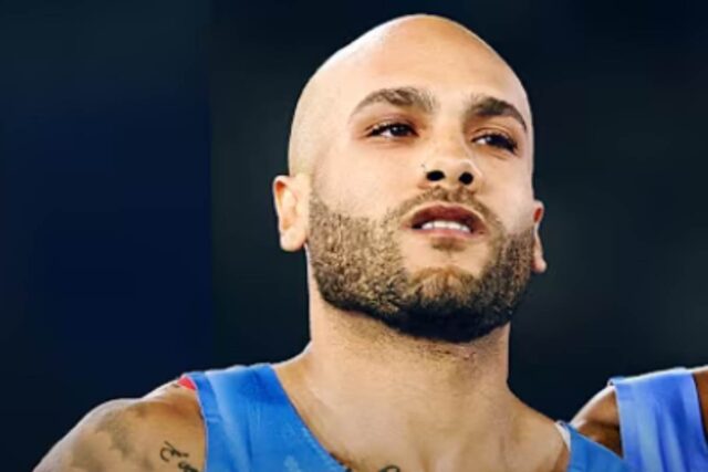 Jacobs durante una gara