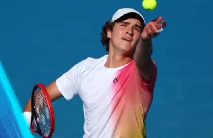 Joao Fonseca durante un match