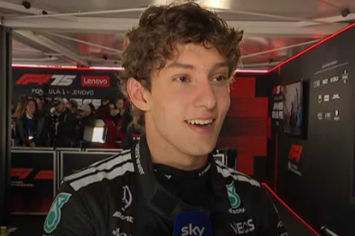 Kimi Antonelli dopo un Gran premio