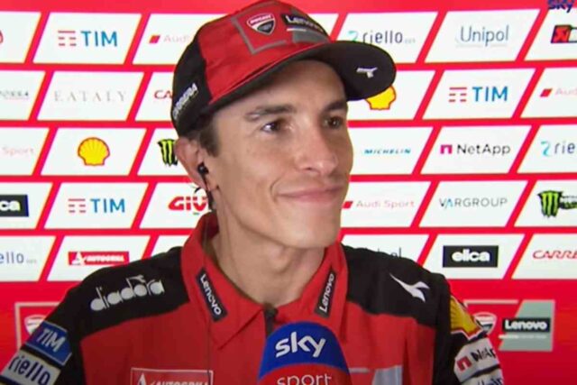 Marquez durante un'intervista