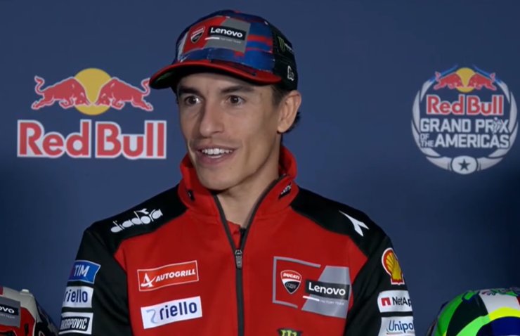 Marquez in conferenza stampa