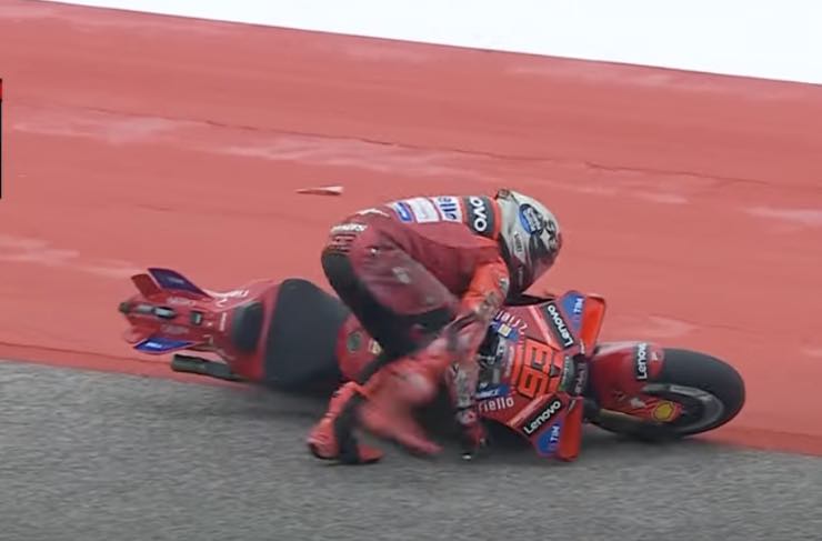 Marquez cade ad Austin