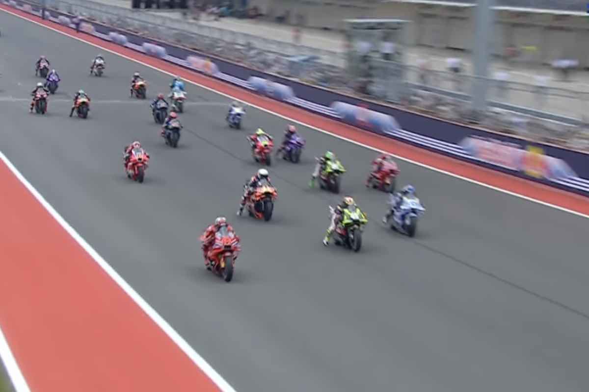 Partenza MotoGP ad austin