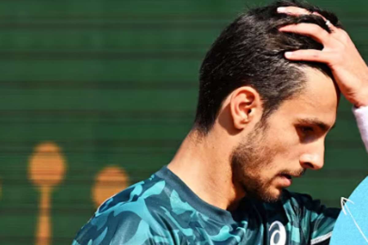 Musetti durante una partita