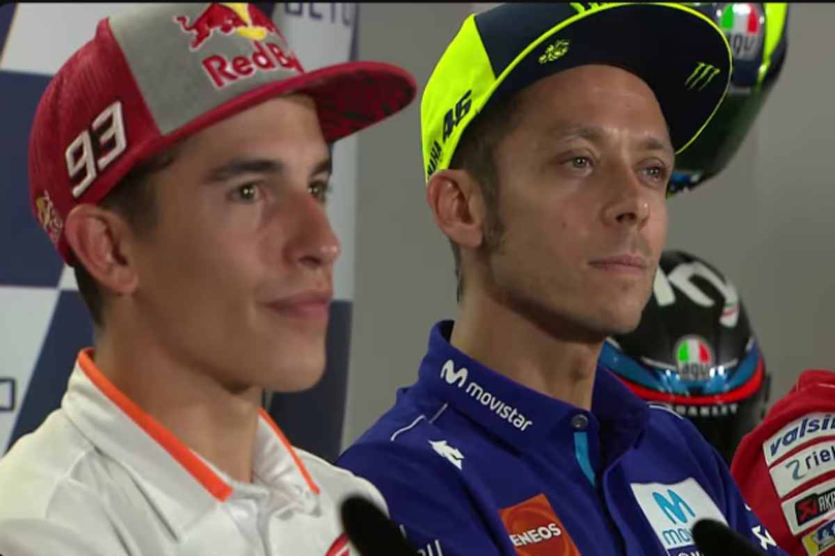 Marquez e Valentino Rossi