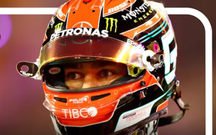 Russell prima di una gara