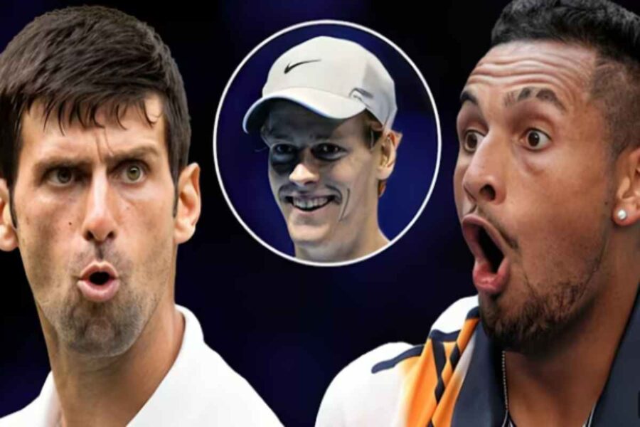 Copertina Sinner Djokovic Kyrgios