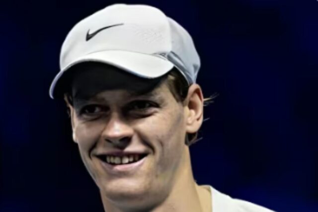 Sinner durante una partita